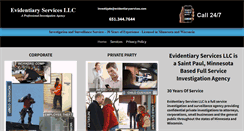 Desktop Screenshot of evidentiaryservices.com